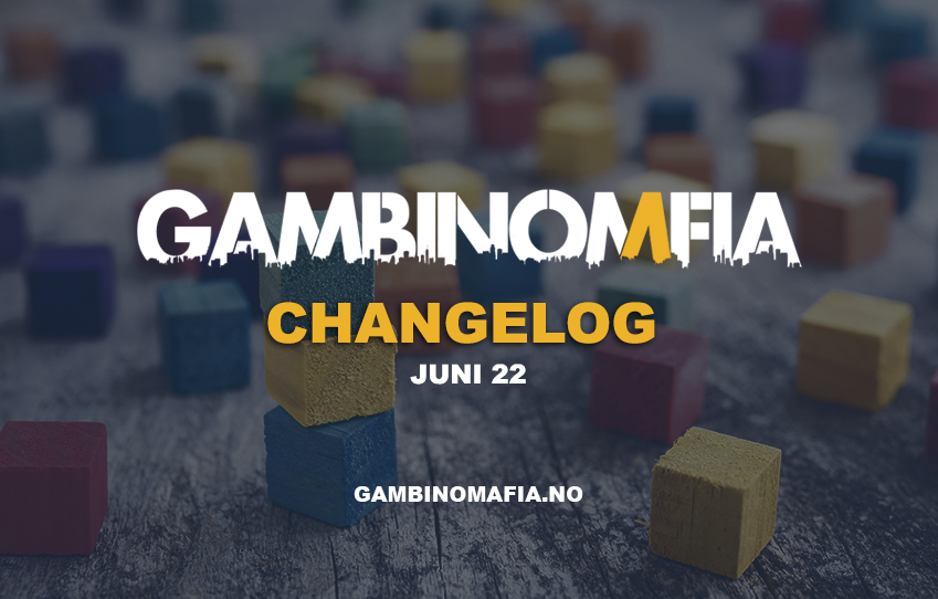 Changelog - Juni 22